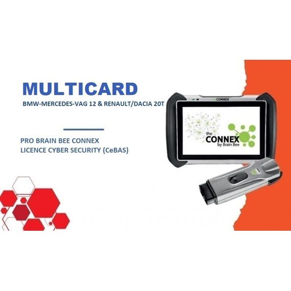 MULTI licence CONNEX BMW - MERCEDES - VAG 12 & RENAULT/DACIA 20T